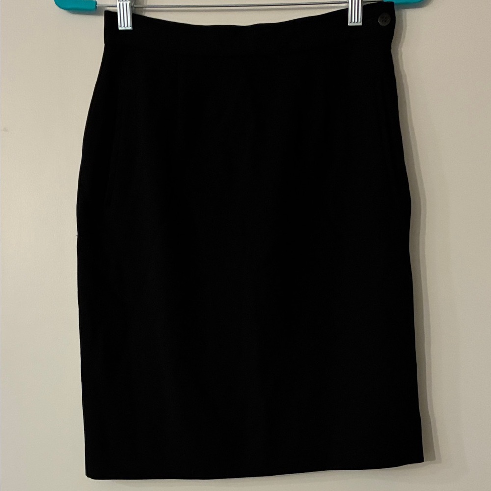 Giorgio Armani Classic Black Pencil Skirt